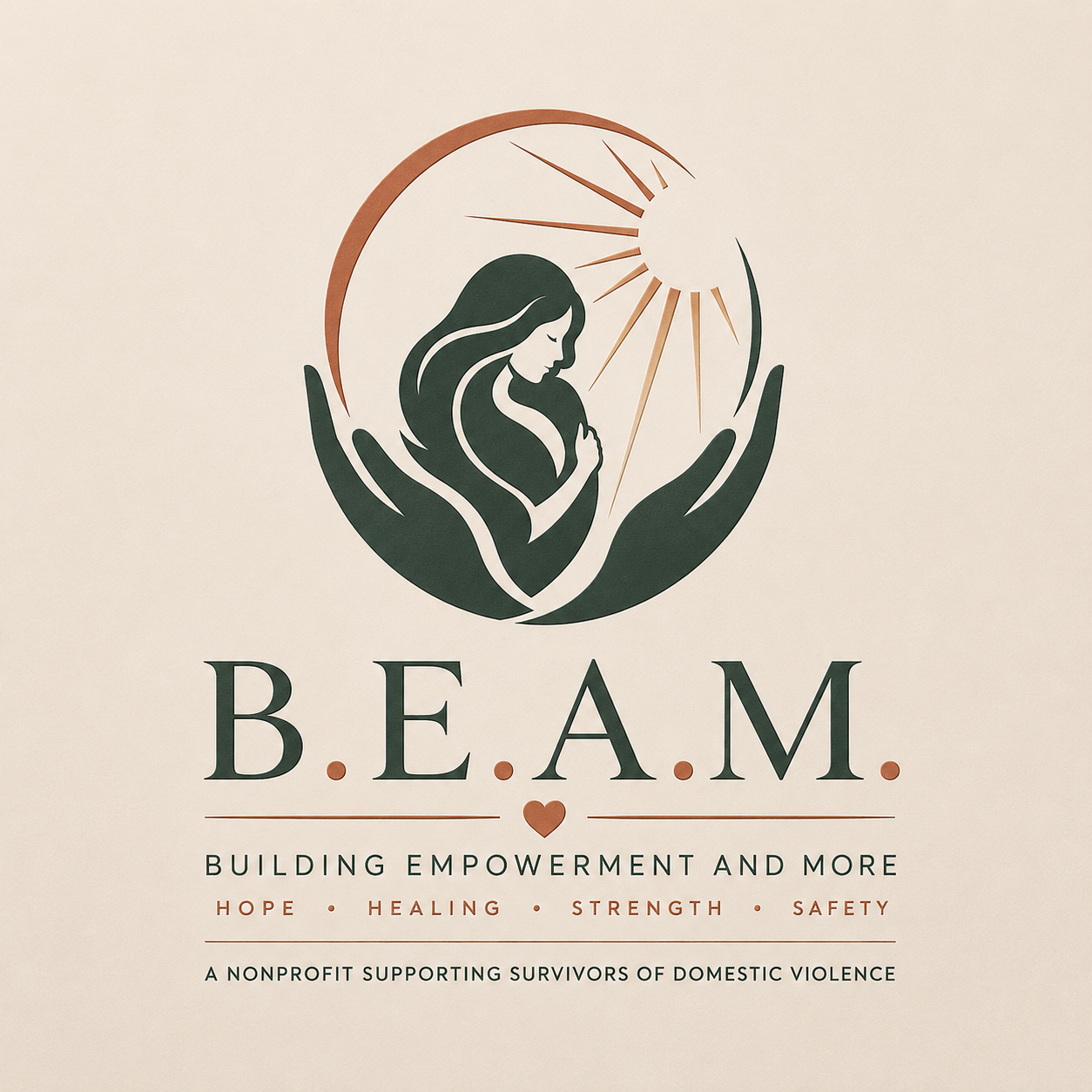 B.E.A.M. Against Domestic Violence logo